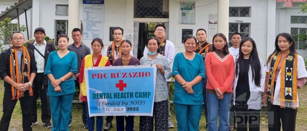 Be-Home Med Care team with the MO, PHC Rüzazho and staff during the health camp on July 31. (DIPR Photo)